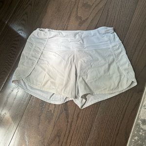 size 4 lululemon white speed ups